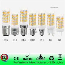Светодиодная лампа G9 G4 220V SMD 2835 E14 светильник 33 51 72 светодиодный s кукурузная лампа люстра для домашнего светильник щения светодиодсветодиодный лампа 2024 - купить недорого