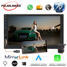 Reproductor Multimedia con pantalla táctil para coche, autorradio 2 Din de 7 pulgadas con Android, IOS, CarPlay, Mirror Link, Bluetooth, MP5, USB/TF 2024 - compra barato