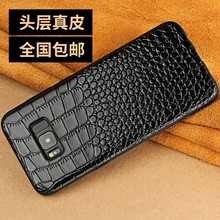 Чехол-накладка из натуральной воловьей кожи и мягкого ТПУ для Samsung Galaxy Note 8 Note 8, чехол для телефона с текстурой крокодиловой кожи 2024 - купить недорого