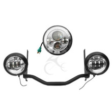 Motorcycle 4 1/2" Auxiliary Fog Light +Headlight +Bracket For Harley Touring 1994-2013 Electra Glide 2024 - buy cheap