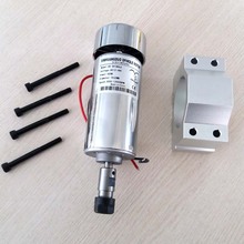 air cooled 400W DC Spindle Motor 0.4KW 12-48V DC ER11 collect + 52mm Mount bracket fixture for PCB CNC Mahine 2024 - buy cheap