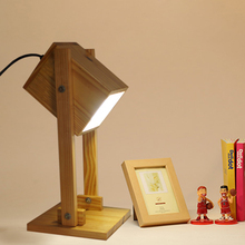 Lámpara nórdica de madera maciza para dormitorio, luz de lectura para estudio, escritorio 2024 - compra barato