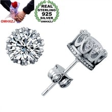 OMH wholesale Fashion jewelry Natural crystal 925 sterling silver Stud earrings YS29 2024 - buy cheap