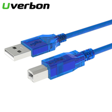 Cable USB 2,0 de rápida velocidad para impresora, cargador de datos de sincronización tipo A macho A B macho, para Escáner de impresora Canon, Epson, HP 2024 - compra barato