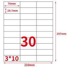 GL-33 (50 листов) 30-up 1500 этикеток 70 мм x 29,7 мм на А4 самоклеющиеся печатные этикетки для лазерного/струйного принтера 2024 - купить недорого