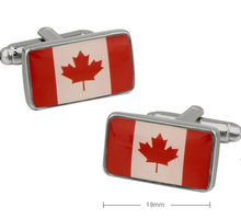 Мужские модные запонки розница по заводской цене, запонки из латуни с канадским флагом 2024 - купить недорого