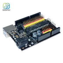 Para Arduino para R3 PLUS Sensor I/O Shield Atmega328P Atmega16U2 expansión Placa de procesamiento multifuncional del microcontrolador 2024 - compra barato