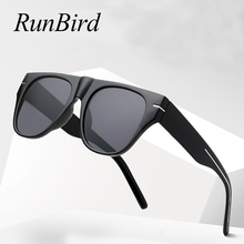 RunBird-gafas de sol cuadradas de estilo clásico para hombre y mujer, anteojos de sol unisex de estilo clásico, con montura grande y diseño de marca de lujo, estilo Ojo de gato, 5366R, 2019 2024 - compra barato