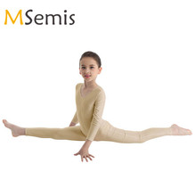 New Kids Girls Ballet Leotard Ballerina Winter Long Sleeves Ballet Dance Gymnastics Leotard for Girls Jumpsuit Unitard Dancewear 2024 - buy cheap