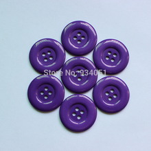 100pcs/pack Big Purple 4 holes Round Resin Buttons 35mm(1.29") DIY sewing scrapbook craft Cardmaker ,for Christmas' day 2024 - buy cheap