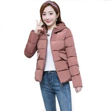 ENLU Winter Jacket women Plus Size Womens Parkas Thicken Outerwear solid hooded Coats Short Female Slim Cotton padded basic tops 2024 - buy cheap