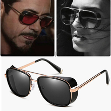 Male Steampunk Sunglasses Tony Stark Iron Man Matsuda Sunglasses Retro Vintage Eyewear Steampunk Sun Glasses UV400 Oculos De Sol 2024 - buy cheap