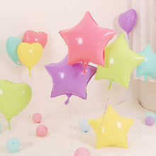 1pc 18'' Star Round Heart Macaron Foil Balloons Baby Shower Pink Blue Candy  Helium Globos Birthday Party Decoration 2024 - buy cheap