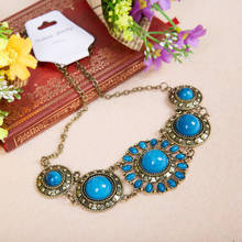 Belly dance blue tribal necklace belly dancing necklace headband for decoration indian dance accessories 2024 - buy cheap