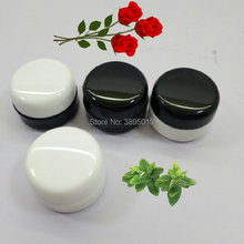Mini tarro de crema blanco y negro 3g, contenedor de cosméticos, botella de plástico, bote de muestra para maquillaje, embalaje cosmético F823 2024 - compra barato