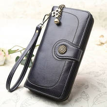 New Women Bag Large Leather Wallet For Lady Card Money Holder Phone Bag Case Purse Evening Business Handbag Travel Wallet 2024 - buy cheap