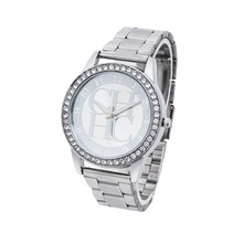 Kobiet zegarka-reloj de pulsera de acero completo para mujer, nuevo y popular, de cuarzo, informal, de cristal dorado, el mejor regalo 2024 - compra barato