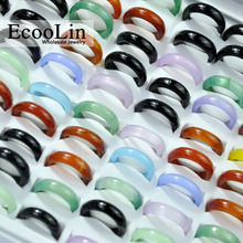 50 шт., многоцветные кольца для девочек и женщин, разные цвета, LR4020 2024 - купить недорого