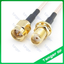 High Quality Free shipping 10Pcs SMA male to female with RG316 RF Coaxial Pigtail cable 20 inch 20" 50cm Tanger SMA plug jack 2024 - buy cheap