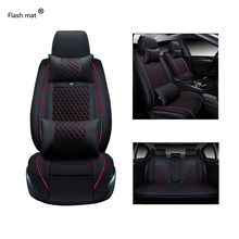 Fundas universales de cuero Flash mat para asiento de coche, accesorios de estilo para Chevrolet Cruze Captiva TRAX LOVASAIL 5 2024 - compra barato