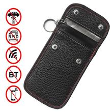 Card Car Key Case FOB Signal Blocker Bag RFID Shield Key ID Card Bags Organizer For Privacy Protection Key Case Mini Card Bag 2024 - buy cheap