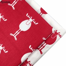 Syunss Christmas Deer Twill Cotton Fabric DIY Handmade Sewing Patchwork Meter Baby Cloth Bedding Textile Quilt Tilda Tissus 2024 - buy cheap