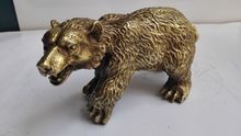 Estátua de urso de latão decorada à mão antiga, colecionável, requintada 2024 - compre barato