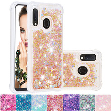 Bling Glitter Soft Case for Samsung Galaxy A20e A10e Jean2 Cute Dynamic Liquid Bumper Cover Jean 2 SM-A202F/DS SM-A202K SM-A102U 2024 - buy cheap