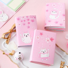 Kawaii Cherry blossoms cat 6 Folding Memo Pad N Times Sticky Notes Memo Notepad Bookmark Gift Stationery 2024 - buy cheap