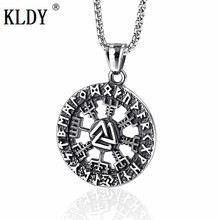 viking necklace amulet pendant stainless steel men jewelry Infinity Knots Rune luck pendants Valknut Celtics bijoux homme 2024 - buy cheap