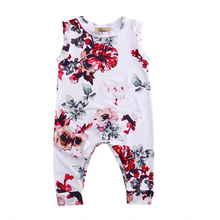 Citgeett/детская одежда для новорожденных; Комбинезон без рукавов с цветочным рисунком для маленьких мальчиков и девочек; Милая летняя одежда; SS 2024 - купить недорого