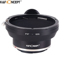 K & F CONCEITO Para PENTAX67-EOS Câmera Anel Adaptador de Lente com Tripé caber para PENTAX 67 Lente Para Canon EOS adaptador de Montagem Da Câmera DSLR 2024 - compre barato