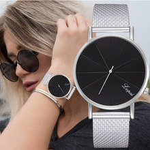Moment # L05 2019 relojes Geneva de lujo para mujer, reloj de acero inoxidable para hombre, reloj de pulsera de cuarzo analógico, reloj de pulsera para mujer 2024 - compra barato