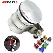 Universal Billet Rear Brake Tank Gray Motorcycle Fluid Reservoir Oil Cup For Yamaha MT09 Tracer/FJ09 2015-2016 MT09/FZ09 2013-16 2024 - buy cheap