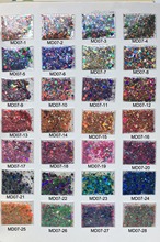 28 cores glitter para unhas misturado (50g saco de glitter de poliéster, mistura de glitter, mistura de tamanhos mistos, mistura volumosa de glitter, mt01 2024 - compre barato