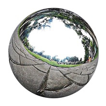 Bolas de esfera de jardín, esfera pulida de espejo de acero inoxidable, esfera redonda hueca, esfera de adorno de jardín 2024 - compra barato