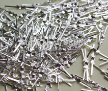 10000pcs 25mm SILVER CHROME CHANDELIER PARTS LAMP CRYSTAL PRISM BEAD CONNECTOR PINS BOWTIE 2024 - buy cheap