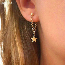 Ahmed Fashion Personality Women Simple five-pointed Star Earrings Charm Korean Tassel Earrings Wedding Jewelry Accessories 2024 - buy cheap