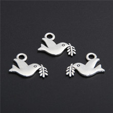 20pcs Tibetan Silver Color Pigeon Charms Pendants For Bracelet Necklace Peace Jewelry Making DIY Accessories A2765 2024 - buy cheap