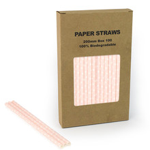 100 pcs/Box Swiss Dot Light Pink Paper Straws,Pastel Blush Girl Bridal Baby Shower Birthday Party Wedding Soda Drinking Straws 2024 - buy cheap