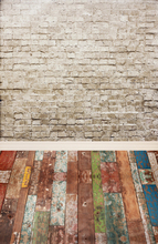 HUAYI Art fabric Gray Brick Wall Backdrop Photography For Newborn Drop Background D-9694 2024 - buy cheap