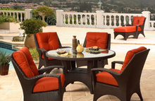 ¡Nuevo diseño! Juego de mesa y silla de comedor de lujo, mimbre, 4 asientos, jardín al aire libre 2024 - compra barato