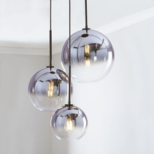Lámpara colgante Led con forma de bola de cristal, accesorio de iluminación Simple de estilo nórdico para comedor, sala de estar, dormitorio, baño, pasillo, Bar y Hotel 2024 - compra barato