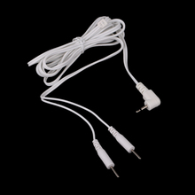 5 шт./лот, 2 штырька, свинцовые провода, соединительные кабели для электродной прокладки, цифровой терапевтический массажер, штекер 2,5 мм 2024 - купить недорого