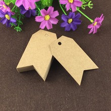 200PCS/Lot Kraft Paper 7*4cm Hang Price Tags Blank Gift Head Cards Price/Ticket/Luggage DIY Handamde Label Accept Custom Logo 2024 - buy cheap