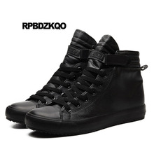 Invierno Primavera Hip Hop Venta Caliente De Los Zapatos Ocasionales Hombres Lona Zapatillas Estilo Callejero Negro 2018 Nuevo Entrenadores Rojo Comodidad Patinar Cima Mas Alta Moda Elegante Popular Primavera Otoño 2024 - compra barato