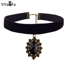 YiYaoFa Choker Necklace Gothic Jewelry Vintage Necklaces & Pendants Women Accessories False Collar Statement Necklaces DD-04 2024 - buy cheap