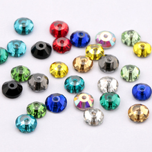 5mm Much Color Glass Material 1440pcs Round Rhinestone Crystal 5mm Sewing stone flat back 1 hole clothing decoration accessories 2024 - buy cheap