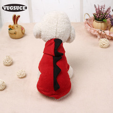 VUGSUCE Dog Hoodie Clothes for Small Dogs Fleece Jumpsuit Cartoon Dinosaur Pet Puppy Dog Shirt Coat Pullover Winter Pet Supplies 2024 - buy cheap