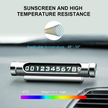 Luminous Car Temporary Parking Card Rotatable Telephone Number Plate  Adsorption Design Car Styling 2024 - buy cheap